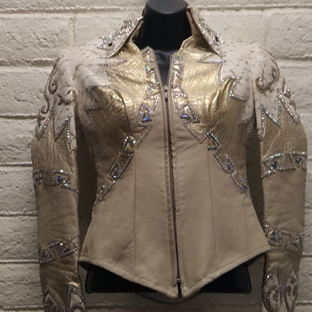 Absolutely Beautiful Gold Multicolored Jeweled Ja… - image 1